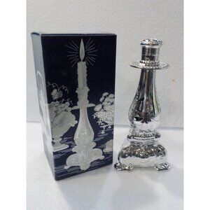 Vintage Avon Silver Candlestick Cologne Moonwind  5 fl oz